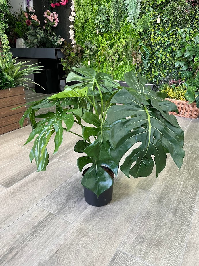 Artificial Monstera Potted Bush (Height: 75cm) - PTR0131