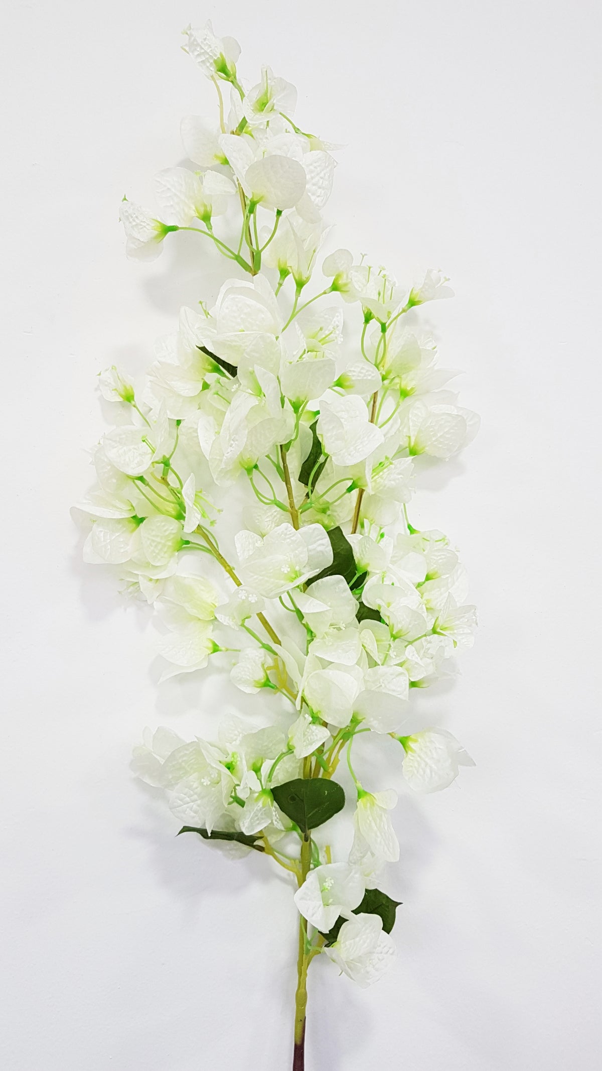 Artificial Bougainvillea branch-White- (Length: 120cm)