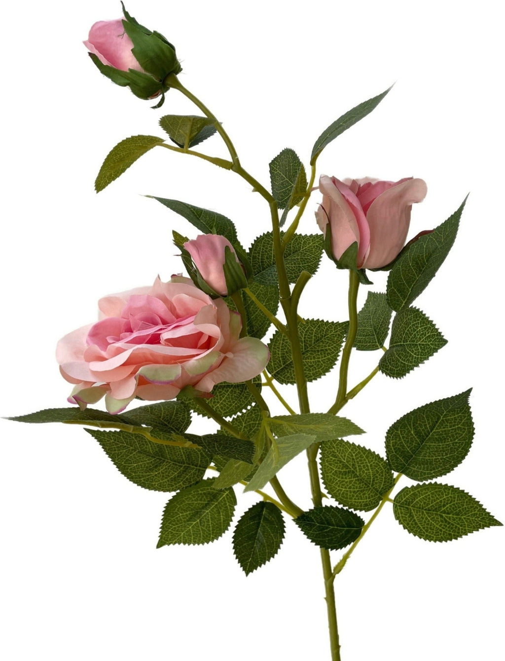 Artificial pink rose flower branch (78cm) | FLR0003