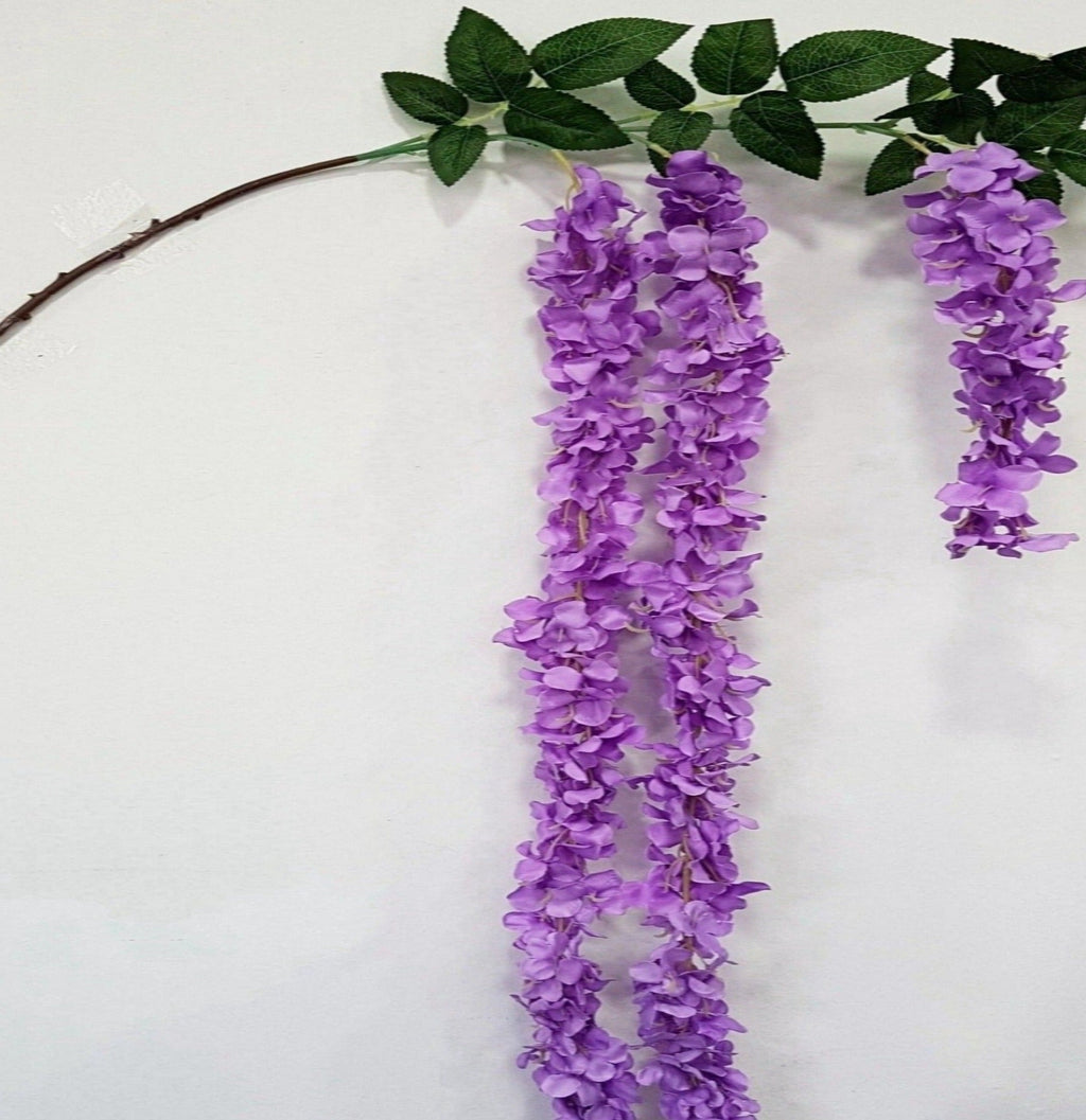 Artificial Wisteria branch (Purple) (Length: 150cm)- HAN0003
