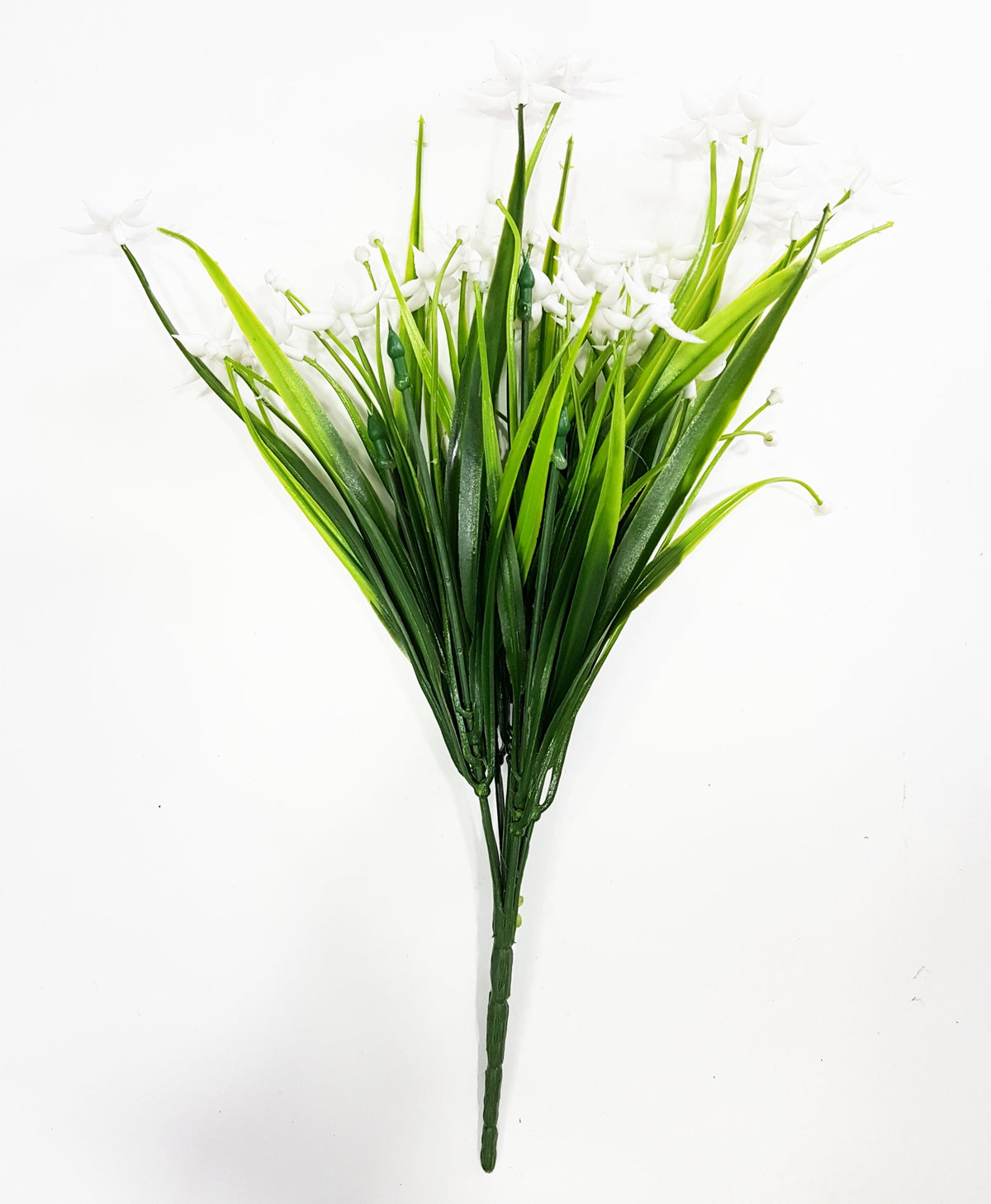 Τεχνητό μικρό λευκό υποκατάστημα λουλουδιών γιασεμιού (Μήκος: 35εκ.) - Με υπεριώδη προστασία | G0680D019