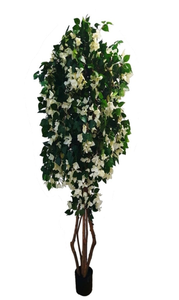 Τεχνητό Δέντρο Μπουκαμβίλιας (180cm) Λευκό χρώμα - 25011-180